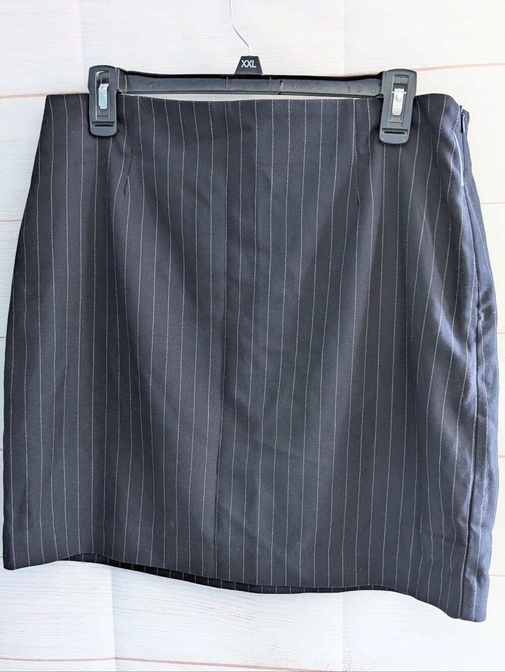 Nwt Dynamite Navy Pinstripe Mini Skirt Size Large